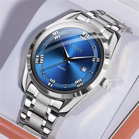 blue face watches for men